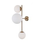 Kinkiety kule - ITALUX Vailante Kinkiet E27+E14 3x5W Mosiądz WL-31221-3-HBR - product 2