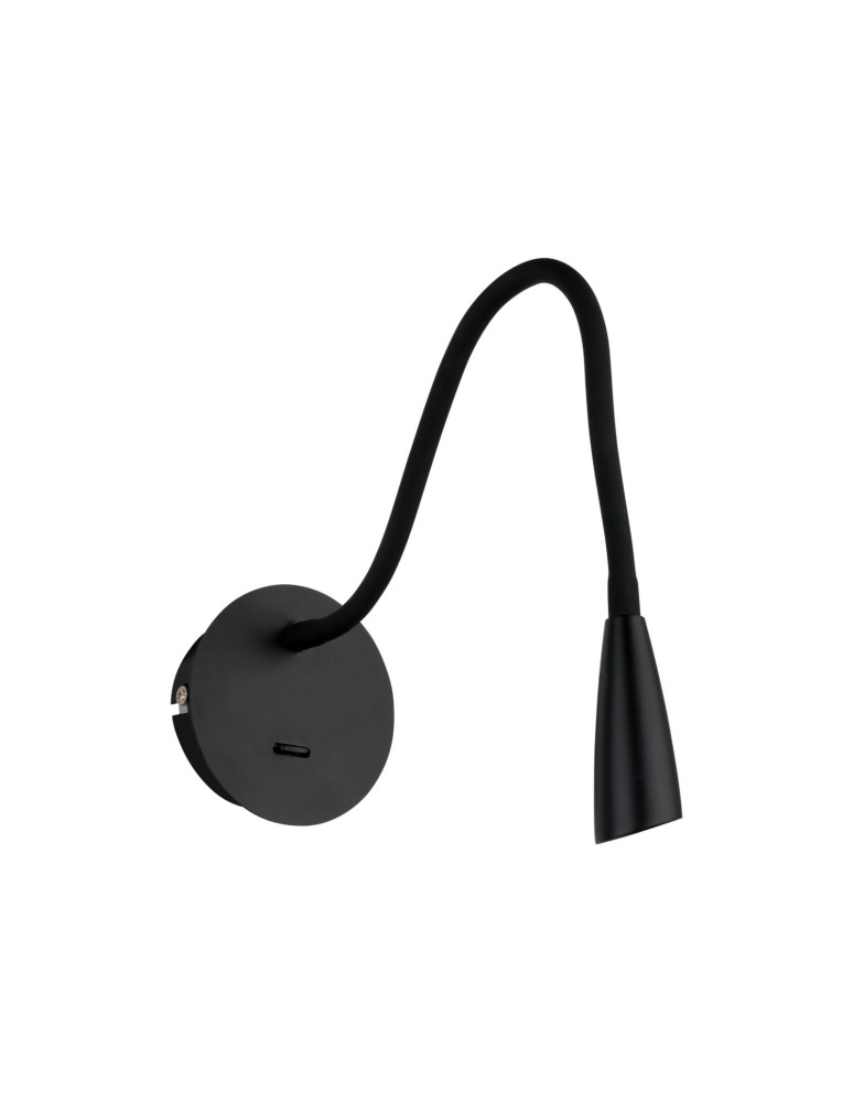 Kinkiety do czytania - ITALUX Paola Kinkiet LED zintegrowany 3W 3000K 120lm Czarny WB88779-BK - product kolory-swiatla.pl 2