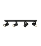 Lampy sufitowe reflektory - ITALUX Spiela Reflektor GU10 35W Czarny SPL-31993-4B-BK - product 2
