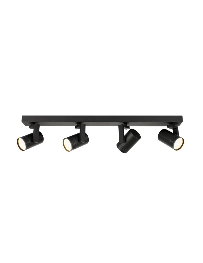 Lampy sufitowe reflektory - ITALUX Spiela Reflektor GU10 35W Czarny SPL-31993-4B-BK - product kolory-swiatla.pl 2