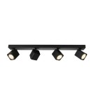 Lampy sufitowe reflektory - ITALUX Aveiro Reflektor LED zintegrowany 20W 4000K 2000lm Czarny SPL-31981-4B-BK - product 2
