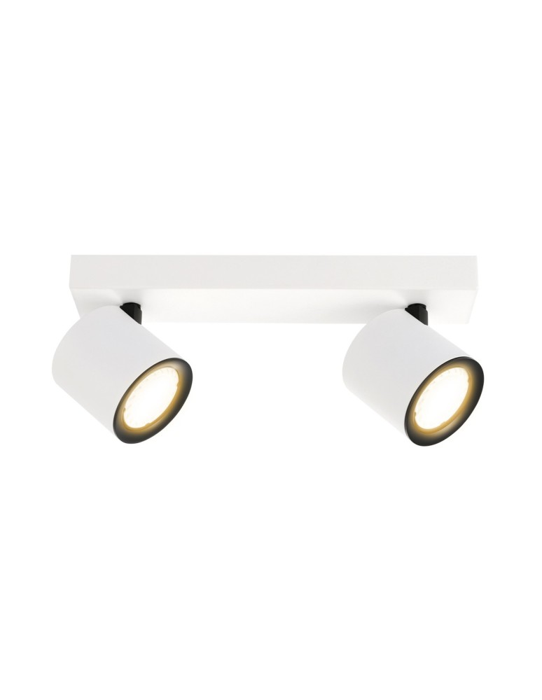Lampy sufitowe reflektory - ITALUX Karlota Reflektor GU10 35W Biały/Czarny SPL-31959-2B-WH - produkt kolory-swiatla.pl 2