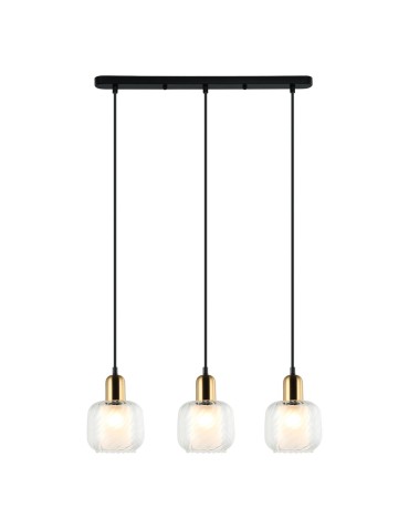 ITALUX Lamezia Wisząca E27 3x40W Brązowy/Czarny PND-67594-3-BRO+CL - produkt 2