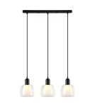 Lampy wiszące na listwie - ITALUX Lamezia Wisząca E27 3x40W Czarny PND-67594-3-BK+CL - product 2
