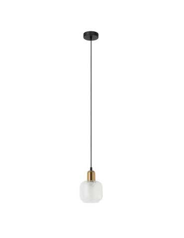 ITALUX Lamezia Wisząca E27 1x40W Brązowy/Czarny PND-67594-1-BRO+CL - produkt 2