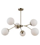 Lampy wiszące kule - ITALUX Annes Wisząca E14 6x5W Brązowy PND-56980-6C - product 2