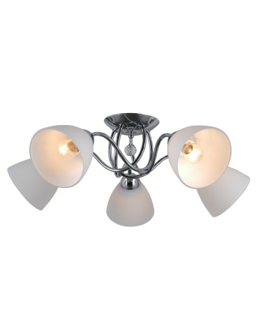ITALUX Lugano Sufitowa E27 5x40W Chrom/Biały PND-5643-5 - produkt 2