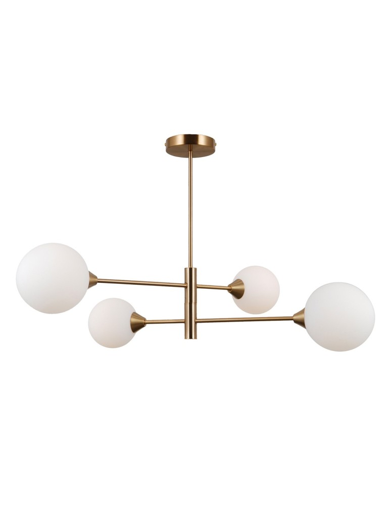 Lampy wiszące kule - ITALUX Evora Wisząca G9 4x5W Mosiądz PND-55342-4-HB - produkt kolory-swiatla.pl 1