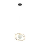 Lampy wiszące kule - ITALUX Grosetta Wisząca G9 1x25W Złoty/Czarny PND-53423-1-GD - product 2