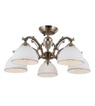 Lampy sufitowe retro - ITALUX Feneza Plafon E27 5x40W Brązowy PND-5122-5 - product 2