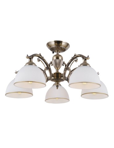 ITALUX Feneza Plafon E27 5x40W Brązowy PND-5122-5 - produkt 2