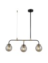 ITALUX Valpena Wisząca E14 3x5W Czarny/Brązowy PND-48882-3