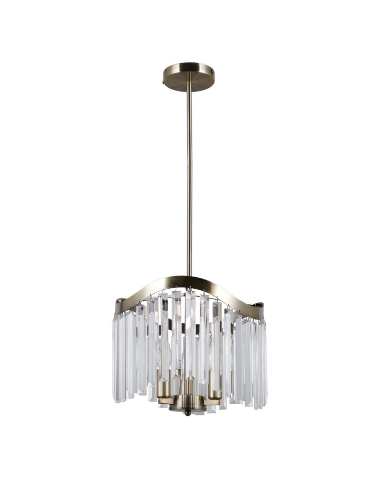 Żyrandole glamour - ITALUX Sabriga Wisząca E14 3x40W Brązowy PND-44544-3 - product kolory-swiatla.pl 2