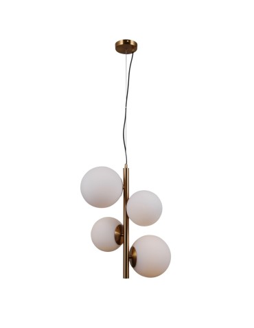 ITALUX Riga Wisząca E27+E14 2x5W Mosiądz PND-44213-4-HBR - produkt 2