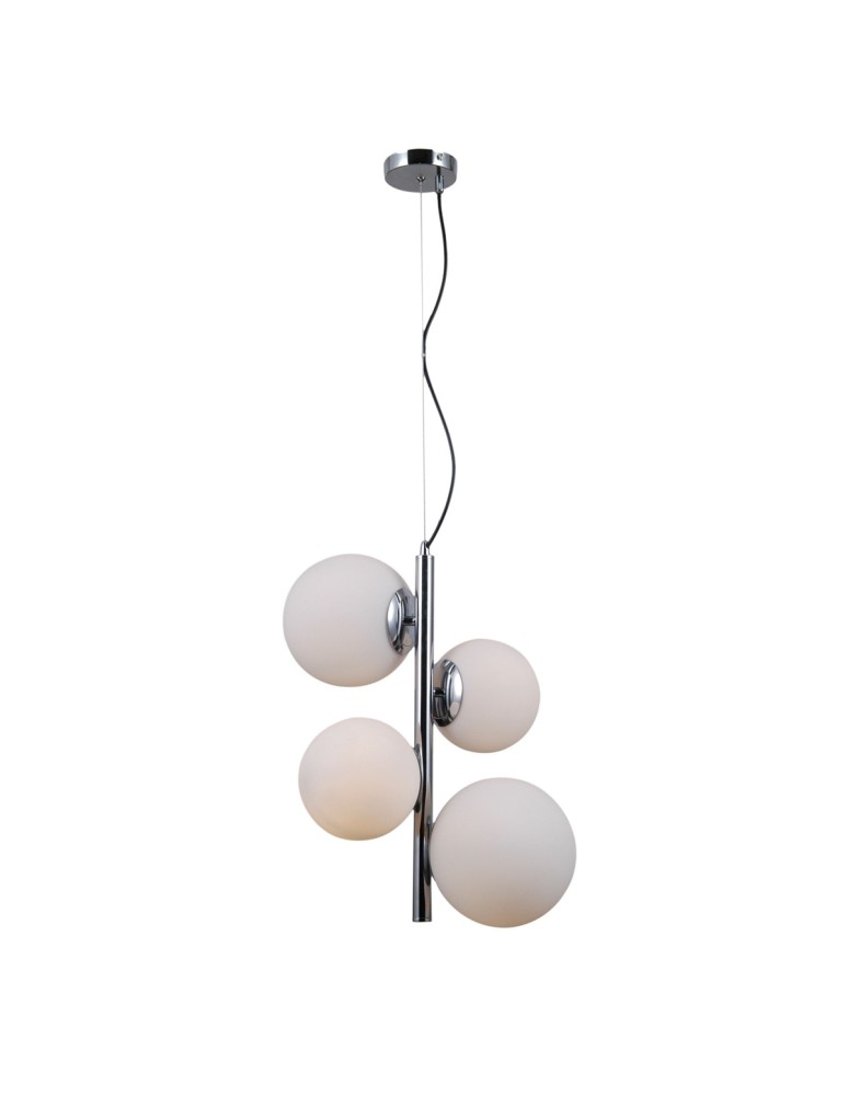 Lampy wiszące - ITALUX Riga Wisząca E27+E14 2x5W Chrom PND-44213-4B-CH - product kolory-swiatla.pl 2