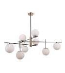Lampy wiszące kule - ITALUX Stelia Wisząca E14 9x5W Czarny/Brązowy PND-43660-9 - product 2