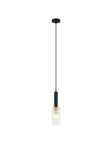 ITALUX Perola Wisząca E14 1x40W Czarny/Złoty PND-43363-1 BK+BR - produkt 2