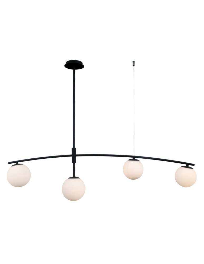 Lampy wiszące - ITALUX Senai Wisząca G9 4x5W Czarny PND-31322-4A-SB - product kolory-swiatla.pl 2