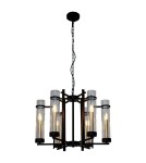 Żyrandole loftowe - ITALUX Aspen Wisząca E14 6x40W Czarny PND-31186-6A-BL - product 2