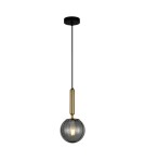 Lampy wiszące - ITALUX Ravena Wisząca E27 LED zintegrowany 1x5W Mosiądz/Dymiony PND-2324-1 BRO+SG - product 2