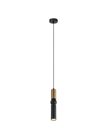 ITALUX Isidora Wisząca GU10 1x25W Czarny/Brązowy PND-14290-1-BRO-BK - produkt 2