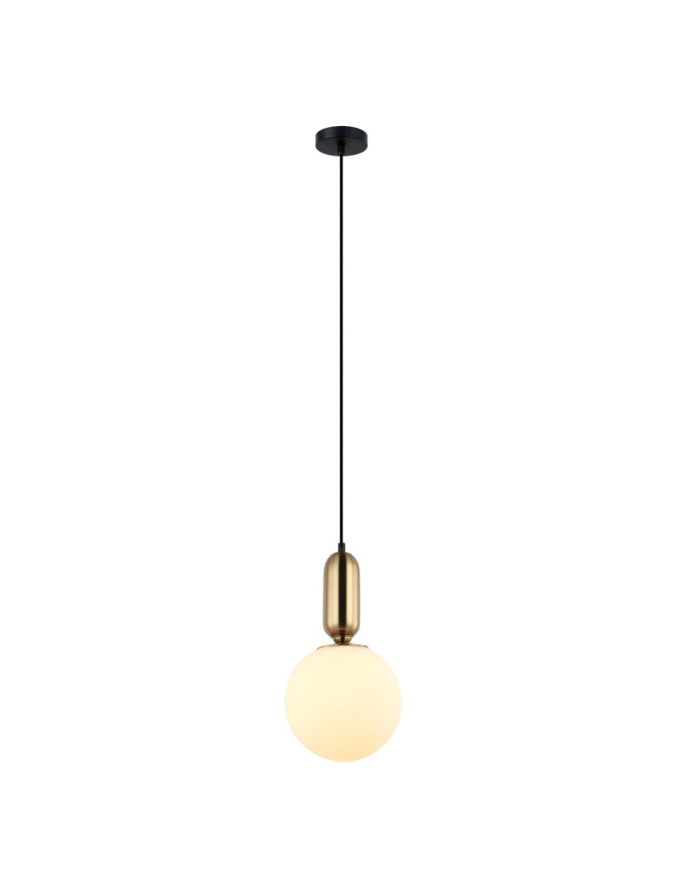 Lampy wiszące kule - ITALUX Aldeva Wisząca E27 1x40W Brązowy PND-02340-1M-BRO - product kolory-swiatla.pl 2