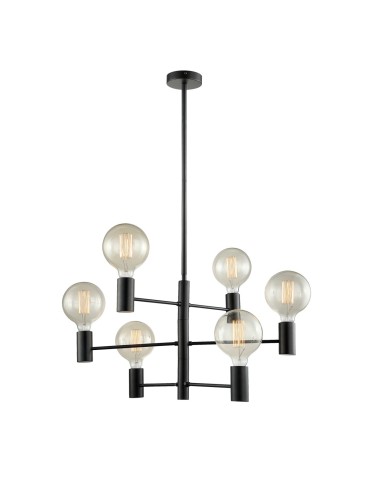 ITALUX Veva Wisząca E27 6x40W Czarny MDM3339/6 BK - produkt 2
