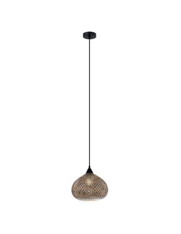 ITALUX Lorean Wisząca E27 1x60W Chrom/Czarny MDM-3330/1 BK+SL - produkt 2