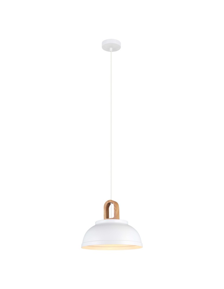 Lampy wiszące - ITALUX Danito Wisząca E27 1x40W Biały MDM3153/1M W - produkt kolory-swiatla.pl 2