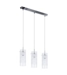 Lampy wiszące - ITALUX Max Wisząca E27 3x60W Chrom MDM1957-3 - product 2