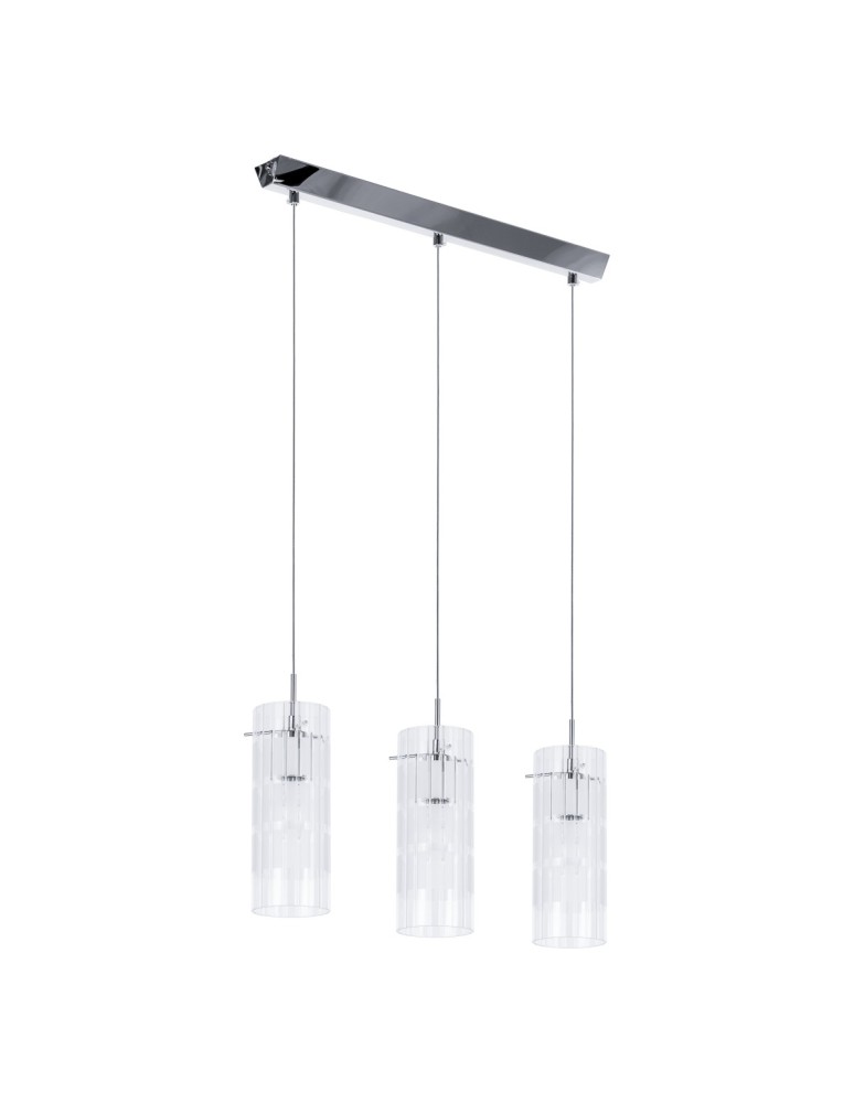 Lampy wiszące - ITALUX Max Wisząca E27 3x60W Chrom MDM1957-3 - product kolory-swiatla.pl 2