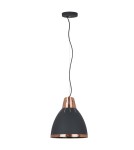 Lampy wiszące loftowe - ITALUX Merton Wisząca E27 1x60W Grafitowy/Czerwony MD-HN8209 BK+RC - product 2