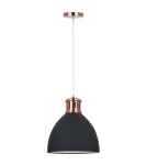 Lampy wiszące - ITALUX Lola Wisząca E27 1x60W Grafitowy/Czerwony MD-HN8100-BK+RC - product 2