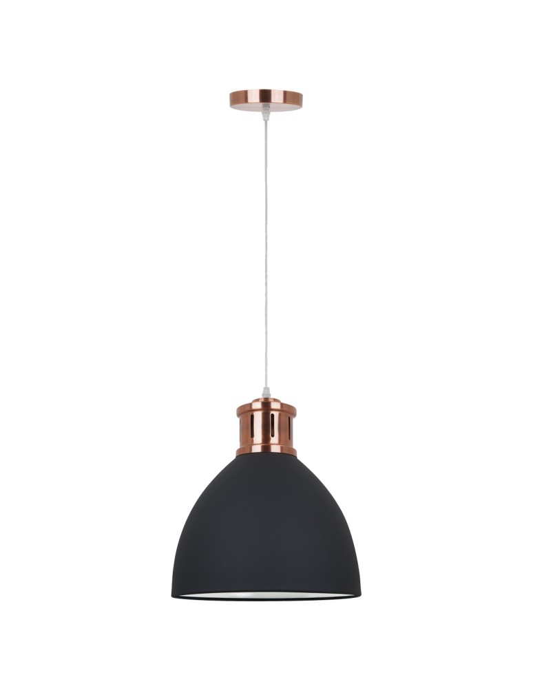 Lampy wiszące - ITALUX Lola Wisząca E27 1x60W Grafitowy/Czerwony MD-HN8100-BK+RC - product kolory-swiatla.pl 2