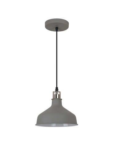 ITALUX Hooper Wisząca E27 1x60W Szary/Nikiel MD-HN8049M-GR+S.NICK - produkt 2