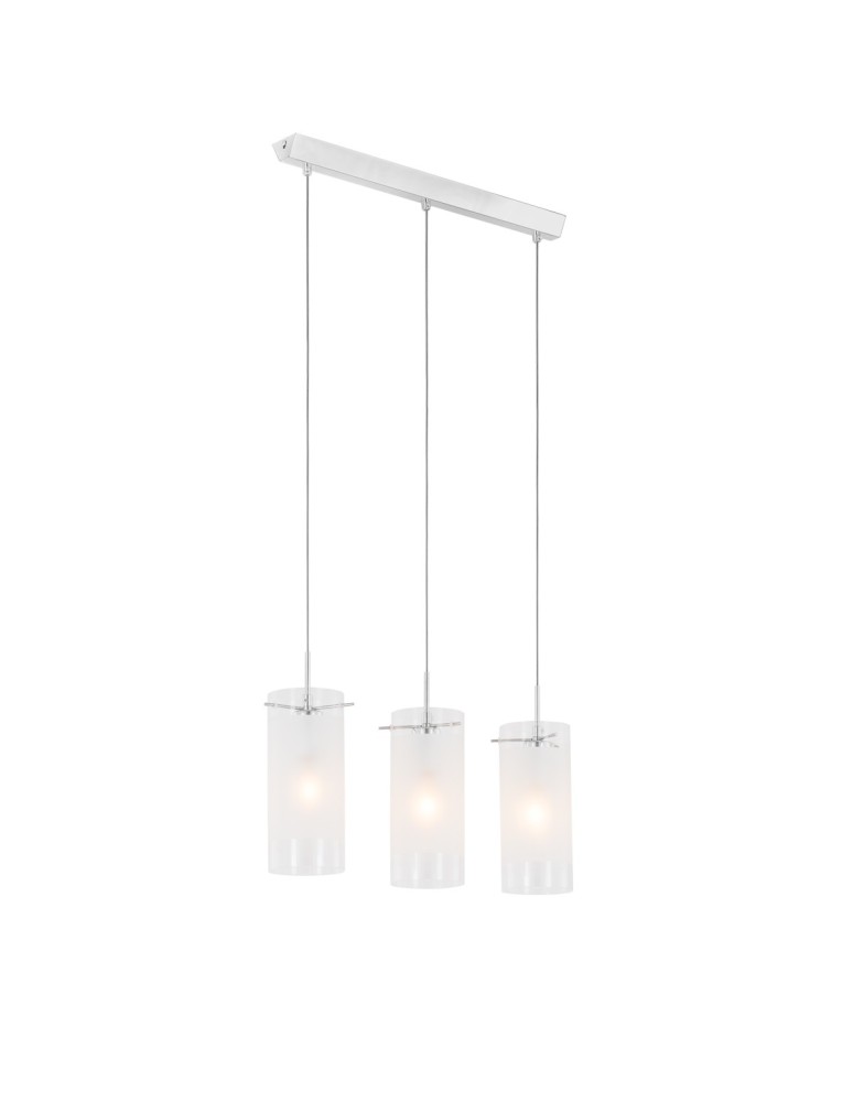 Lampy wiszące - ITALUX Blend Wisząca E27 3x60W Chrom MDF9489/3 - produkt kolory-swiatla.pl 2