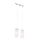 Lampy wiszące - ITALUX Blend Wisząca E27 2x60W Chrom MDF9489/2 - product 2