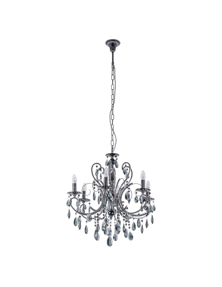 ITALUX Barocco Black Żyrandol E14 6x40W Czarny MD72709-6B
