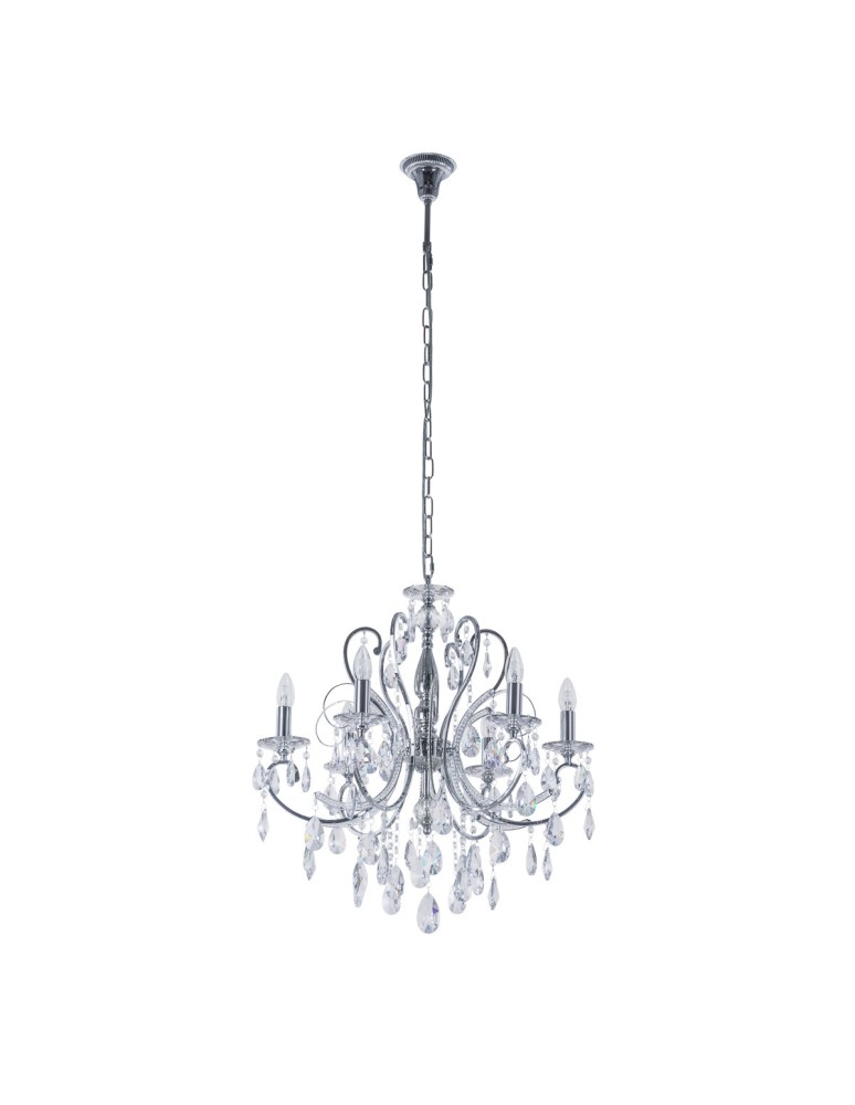 ITALUX Barocco Chrome Żyrandol E14 6x40W Chrom MD72709-6A