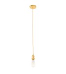 Lampy wiszące żarówki - ITALUX Classo Wisząca E27 1x60W Złoty DS-M-034 GOLD - product 2