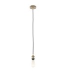 Lampy wiszące żarówki - ITALUX Classo Wisząca E27 1x60W Brązowy DS-M-034 ANTIQUE BRASS - produkt 2