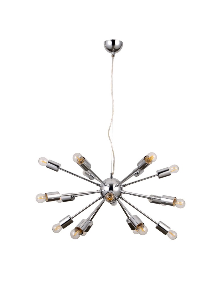 Lampy wiszące loftowe - ITALUX Theo Wisząca E27 18x40W Chrom AD20000-18A - product kolory-swiatla.pl 2