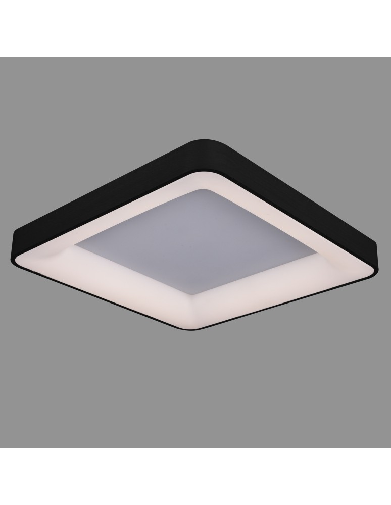 Plafony - ITALUX Giacinto Plafon LED zintegrowany 50W 4000K 2750lm Czarny 5304-850SQC-BK-4 - product kolory-swiatla.pl 2