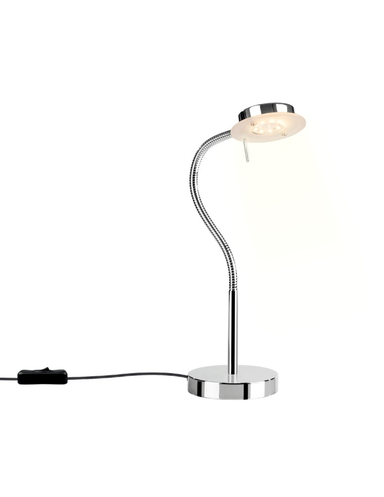 Lampy stołowe do czytania - ITALUX Sergio Biurkowa LED zintegrowany 4.5W 3000K 340lm Chrom 14131008L - product kolory-swiatla.pl 2