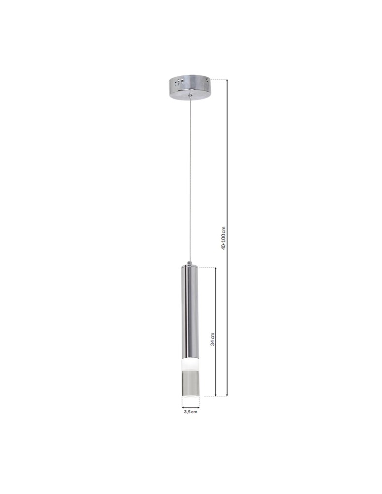 Milagro Lampa Wisząca ICE 5W LED ML321 Milagro Lampa Wisząca ICE 5W LED ML321