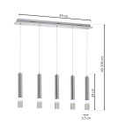 Milagro Lampa Wisząca ICE 25W LED ML323 Milagro Lampa Wisząca ICE 25W LED ML323