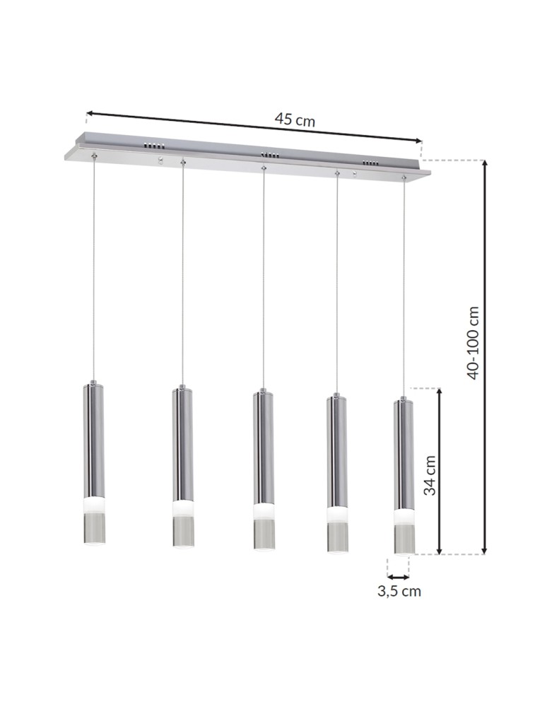 Milagro Lampa Wisząca ICE 25W LED ML323 Milagro Lampa Wisząca ICE 25W LED ML323