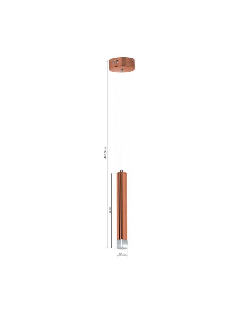 Milagro Lampa Wisząca COPPER 5W LED ML984