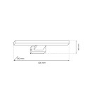 Milagro Kinkiet SHINE CHROME 30cm 7W LED ML029 Milagro Kinkiet SHINE CHROME 30cm 7W LED ML029
