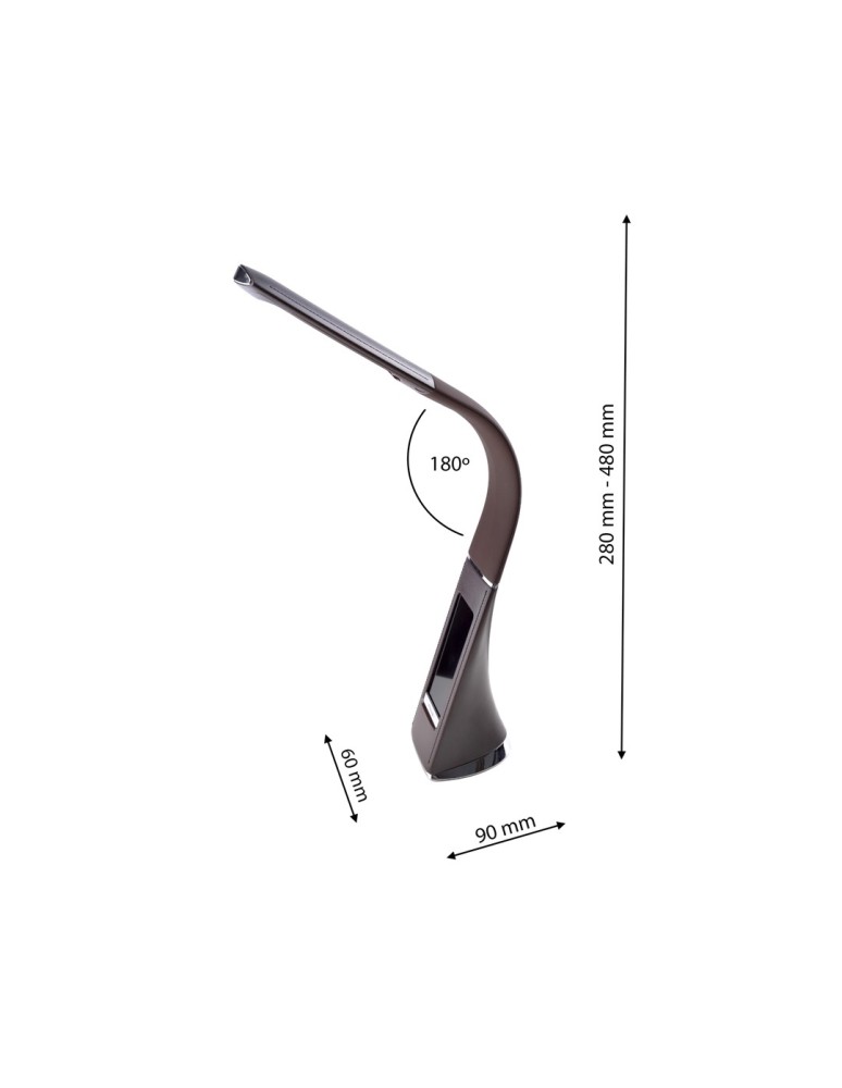 Milagro LAMPKA BIURKOWA GALA 6W LED BRĄZOWA ML139 Milagro LAMPKA BIURKOWA GALA 6W LED BRĄZOWA ML139